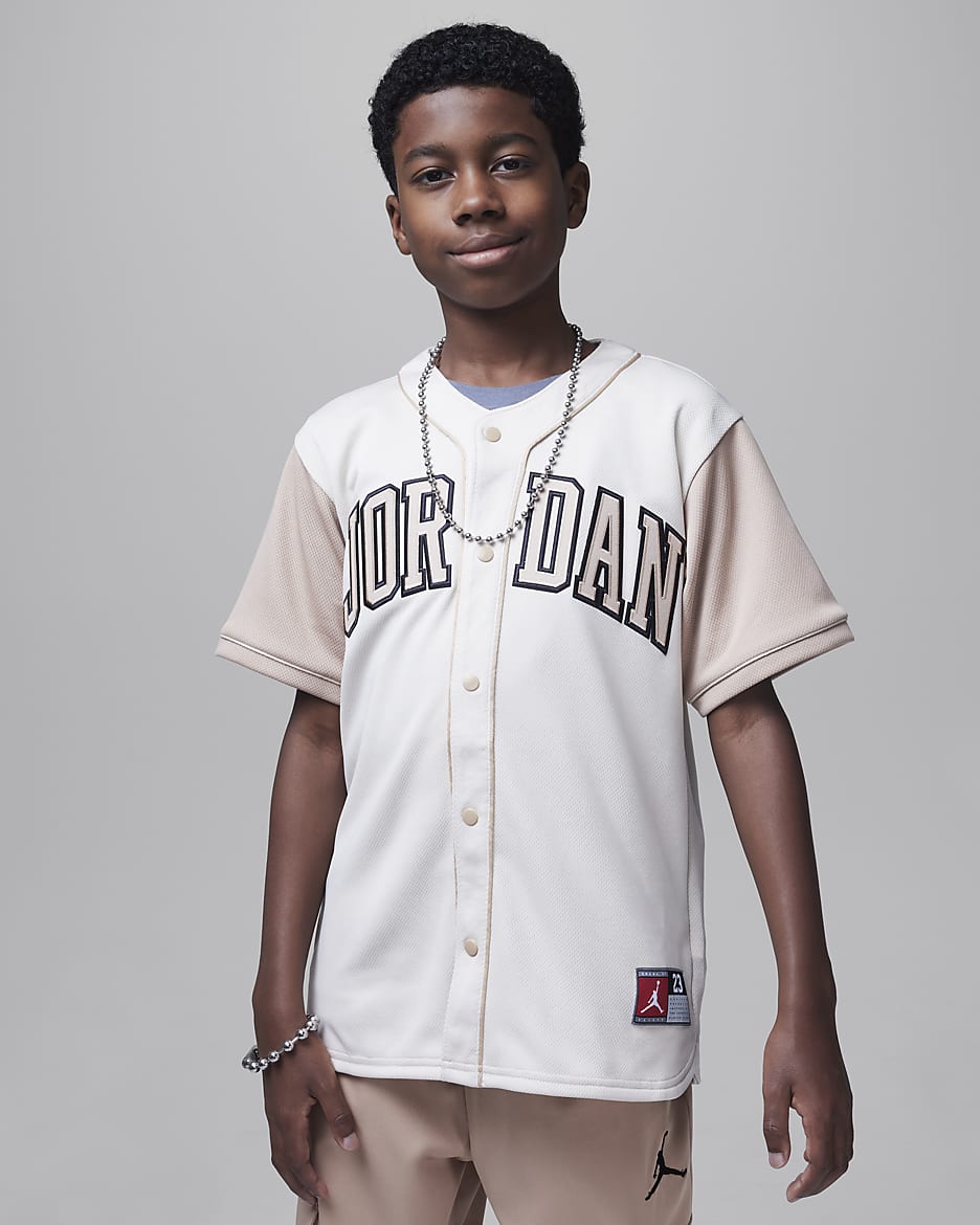 Jordan Big Kids Baseball Jersey. Nike